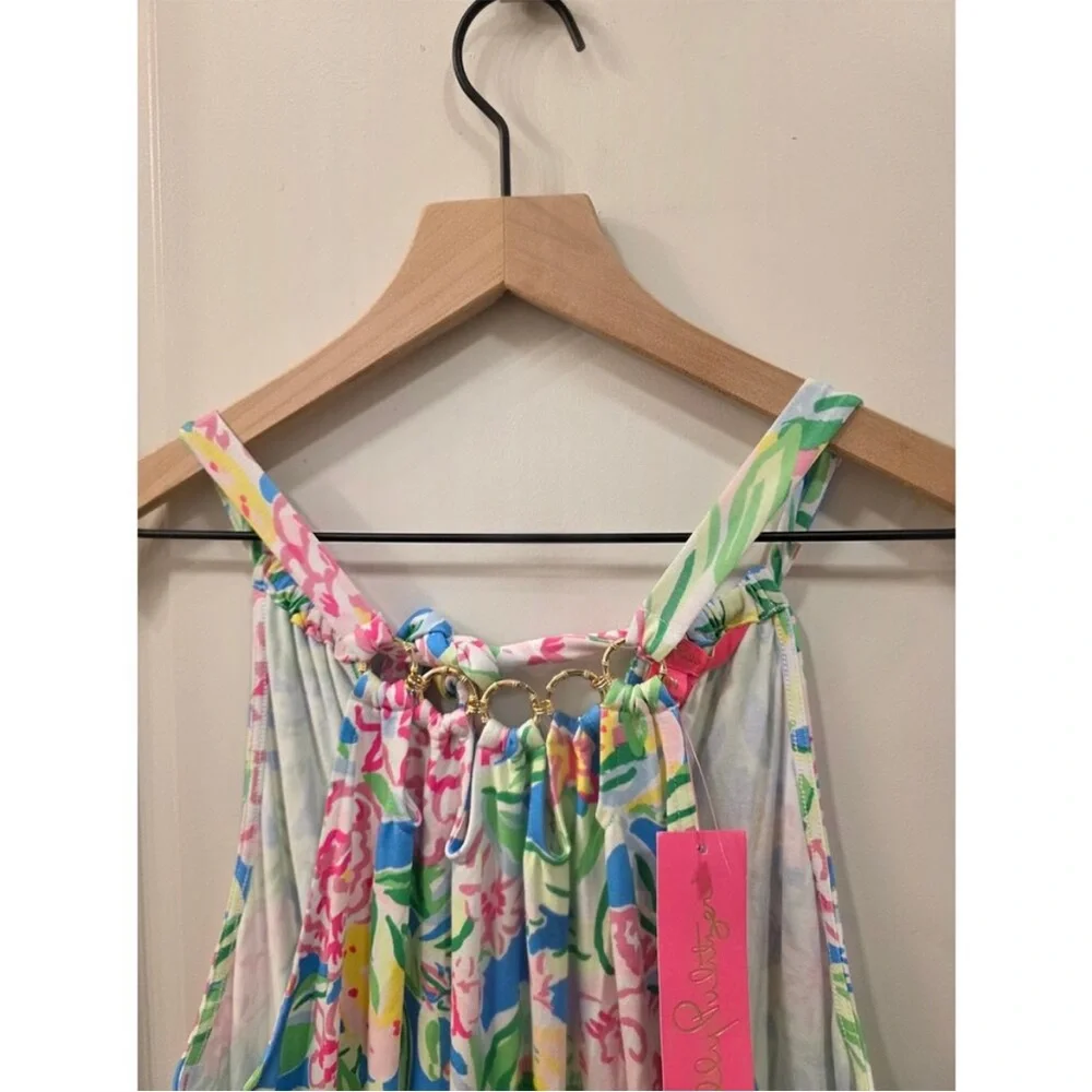 NWT Lilly Pulitzer Shirelle Skirted Romper Sz XL Grove Garden Beachy Resortwear - Picture 5 of 9